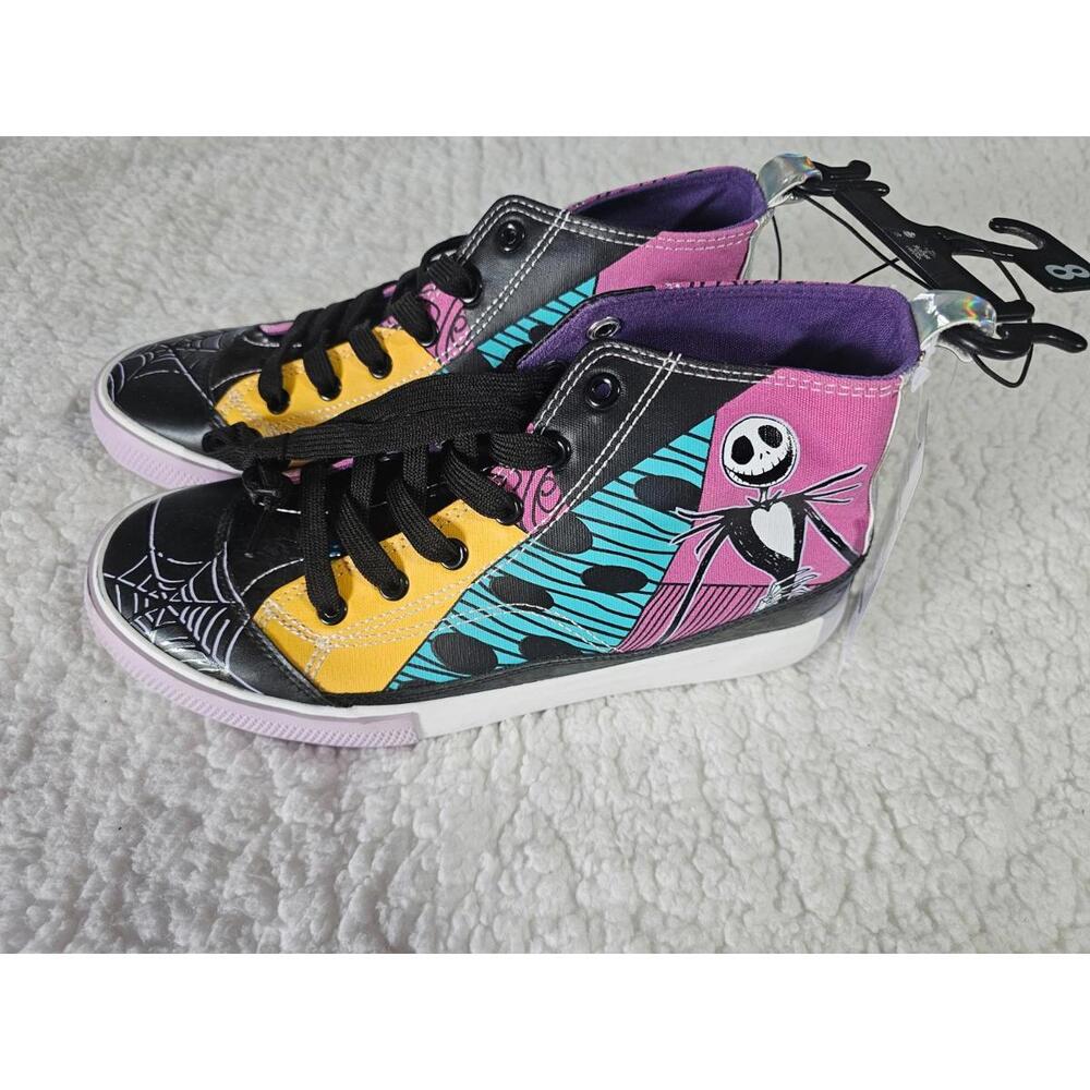 New Disney The Nightmare Before Christmas Design Shoes Size 9 Women's High Tops